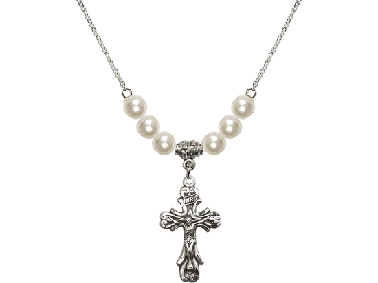 N31 Birthstone Necklace<br>Crucifix