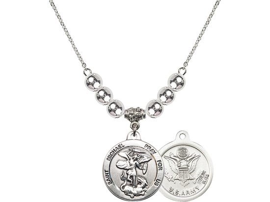 N32 Birthstone Necklace<br>St. Michael / Army