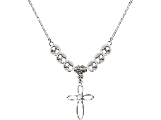 N32 Birthstone Necklace<br>Loop Cross