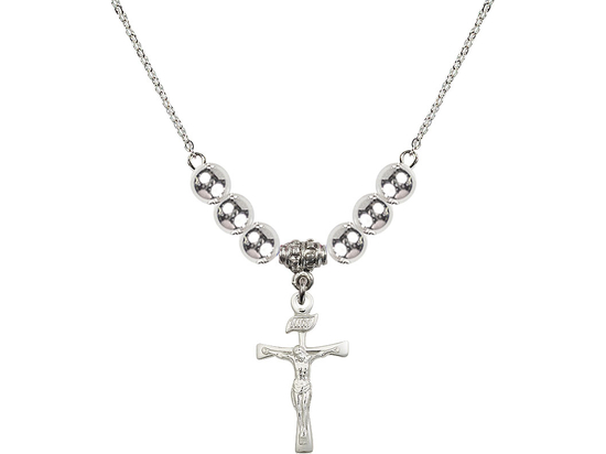 N32 Birthstone Necklace<br>Maltese Crucifix