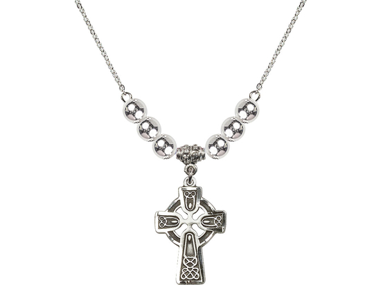 N32 Birthstone Necklace<br>Celtic Cross
