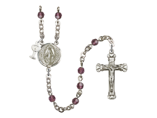 Miraculous<br>R0004CM#1 4mm Rosary<br>Available in 16 colors