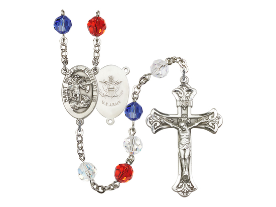 Saint Michael the Archangel<br>R0870-4123R-2 8mm Rosary