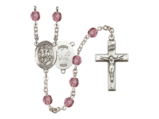 Saint George / Nat'l Guard<br>R6000-8040--5 6mm Rosary<br>Available in 12 colors