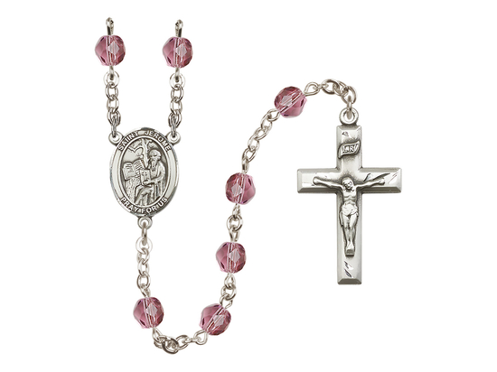 Saint Jerome<br>R6000-8135 6mm Rosary<br>Available in 12 colors