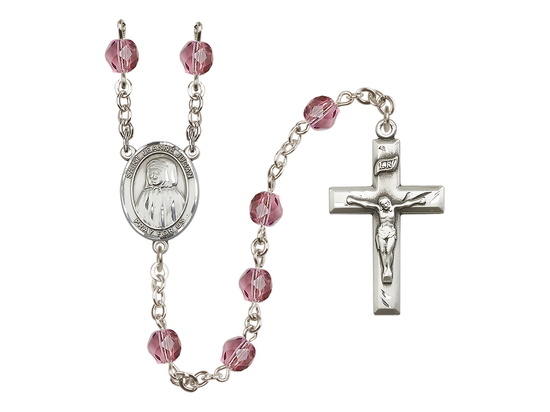 Saint Jeanne Jugan<br>R6000-8409 6mm Rosary<br>Available in 12 colors