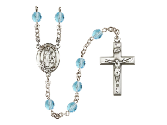Saint Hubert of Liege<br>R6000 6mm Rosary<br>Available in 11 colors