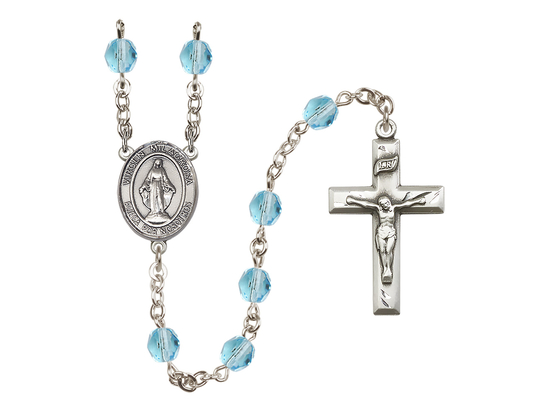 Virgen Milagrosa<br>R6000-8078SP 6mm Rosary<br>Available in 12 colors
