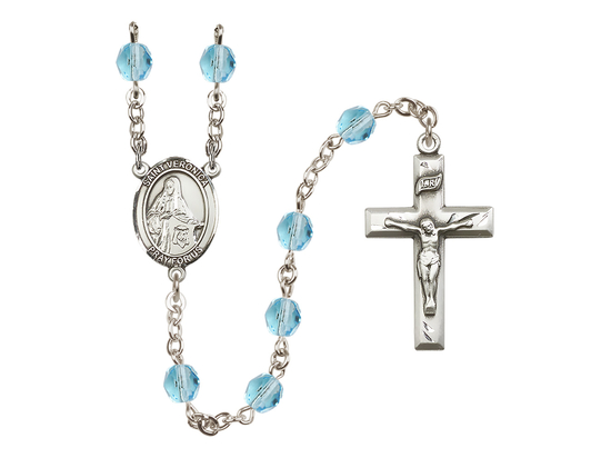 Saint Veronica<br>R6000-8110 6mm Rosary<br>Available in 12 colors