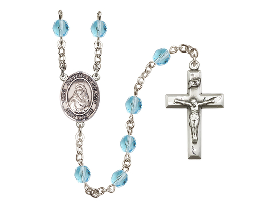Saint Jadwiga of Poland<br>R6000-8434 6mm Rosary<br>Available in 12 colors