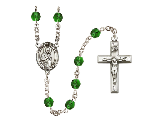 Saint Isaac Jogues<br>R6000-8212 6mm Rosary<br>Available in 12 colors