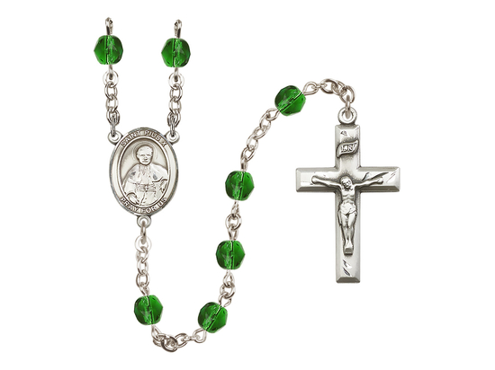 Saint Pius X<br>R6000-8305 6mm Rosary<br>Available in 12 colors