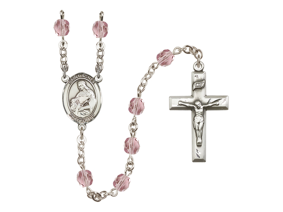 Saint Agnes of Rome<br>R6000-8128 6mm Rosary<br>Available in 12 colors