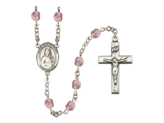 Saint Wenceslaus<br>R6000-8273 6mm Rosary<br>Available in 12 colors