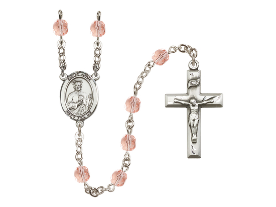 Saint Jude Thaddeus<br>R6000 6mm Rosary<br>Available in 11 colors