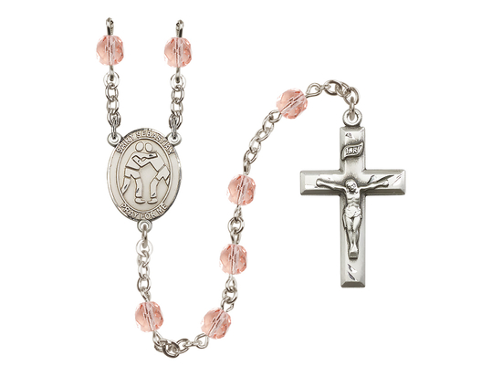 Saint Sebastian/Wrestling<br>R6000-8171 6mm Rosary<br>Available in 12 colors