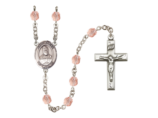 Saint Fabian<br>R6000-8427 6mm Rosary<br>Available in 12 colors