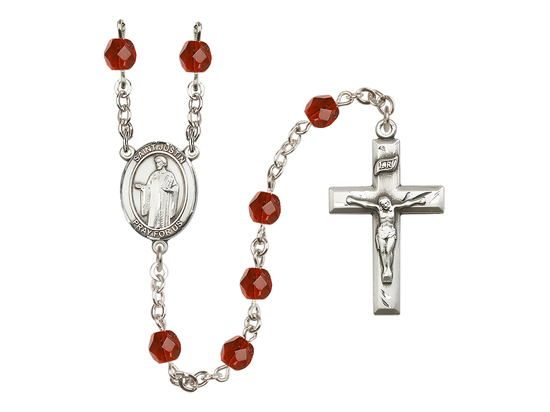 Saint Justin<br>R6000-8052 6mm Rosary<br>Available in 12 colors