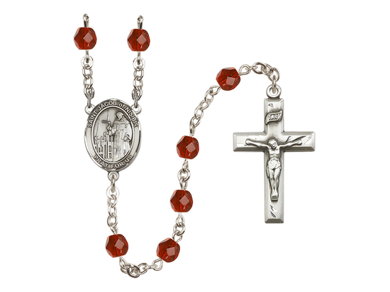 Saint Jacob of Nisibis<br>R6000-8392 6mm Rosary<br>Available in 12 colors
