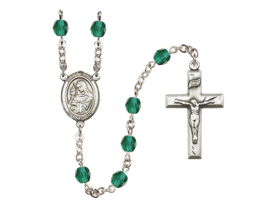 Saint Clare of Assisi<br>R6000-8028 6mm Rosary<br>Available in 12 colors