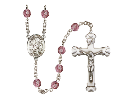 Saint Rosalia<br>R6001-8309 6mm Rosary<br>Available in 12 colors