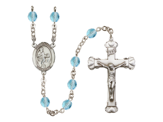 Saint Zachary<br>R6001-8116 6mm Rosary<br>Available in 12 colors