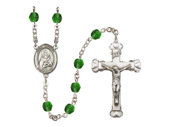 Saint Victoria<br>R6001-8253 6mm Rosary<br>Available in 12 colors