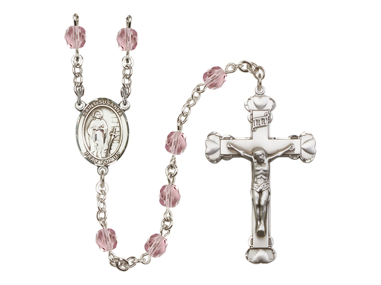 Saint Susanna<br>R6001-8280 6mm Rosary<br>Available in 12 colors