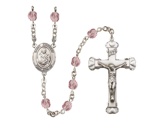 Saint Norbert of Xanten<br>R6001-8447 6mm Rosary<br>Available in 12 colors