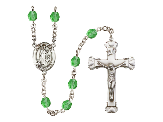 Saint Hubert of Liege<br>R6001-8045 6mm Rosary<br>Available in 12 colors