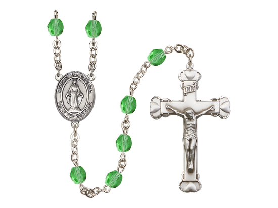 Virgen Milagrosa<br>R6001-8078SP 6mm Rosary<br>Available in 12 colors