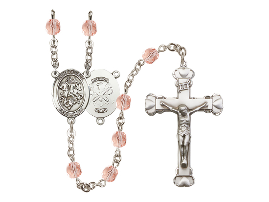 Saint George / Nat'l Guard<br>R6001-8040--5 6mm Rosary<br>Available in 12 colors