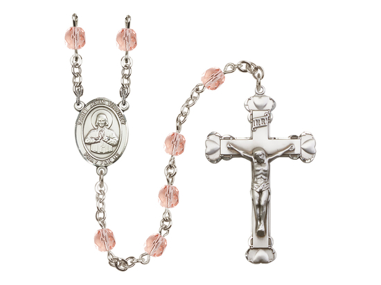 Saint John Vianney<br>R6001-8282 6mm Rosary<br>Available in 12 colors