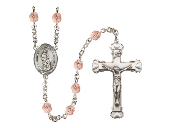 Saint Anne<br>R6001-8374 6mm Rosary<br>Available in 12 colors
