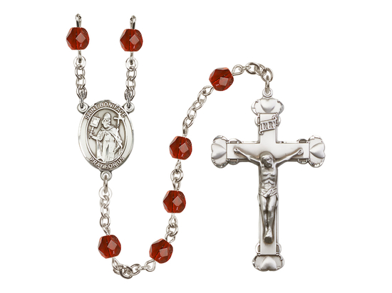 Saint Boniface<br>R6001-8009 6mm Rosary<br>Available in 12 colors