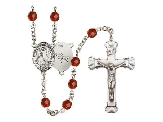 Saint Joseph of Cupertino<br>R6001-8057 6mm Rosary<br>Available in 12 colors
