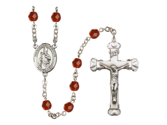 Saint Augustine of Hippo<br>R6001-8202 6mm Rosary<br>Available in 12 colors