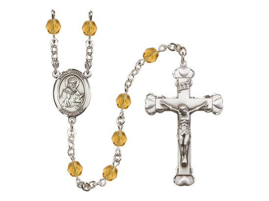 Saint Isidore of Seville<br>R6001-8049 6mm Rosary<br>Available in 12 colors