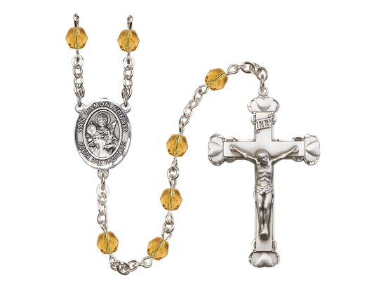 San Ramon Nonato<br>R6001-8091SP 6mm Rosary<br>Available in 12 colors