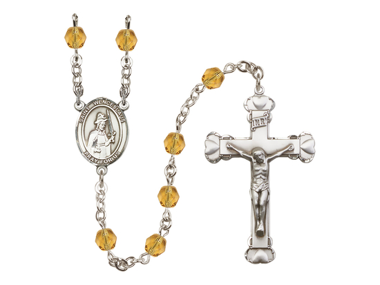 Saint Wenceslaus<br>R6001-8273 6mm Rosary<br>Available in 12 colors
