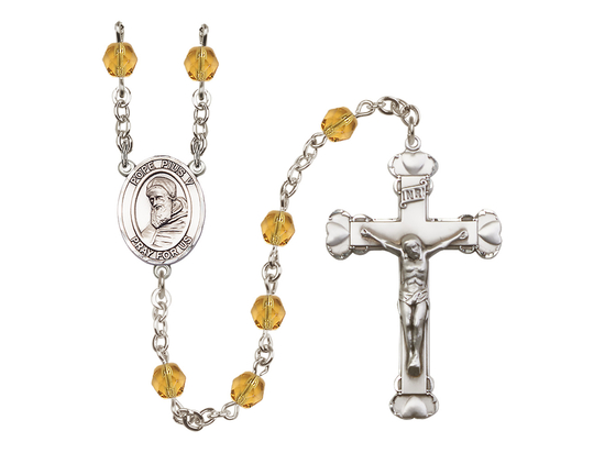 Pope Pius V<br>R6001-8452 6mm Rosary<br>Available in 12 colors