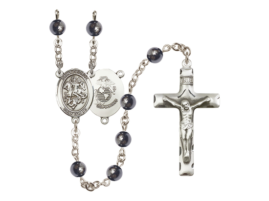 Saint George/Marines<br>R6002-8040--4 6mm Rosary