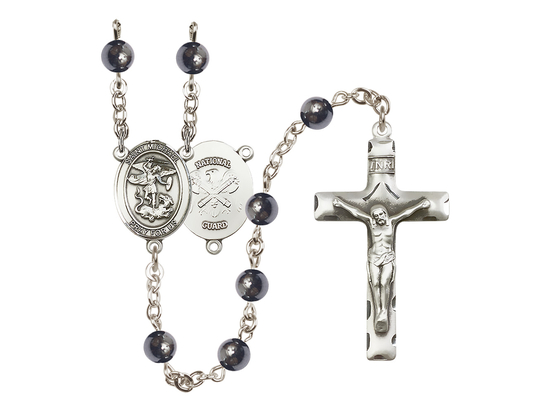 Saint Michael the Archangel/National Guard<br>R6002-8076--5 6mm Rosary