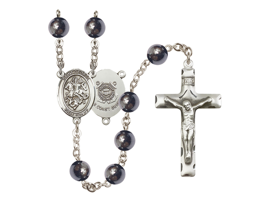 Saint George/Coast Guard<br>R6003-8040--3 8mm Rosary