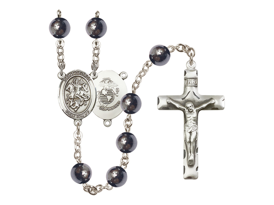 Saint George/Marines<br>R6003-8040--4 8mm Rosary