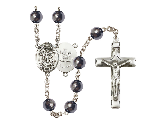Saint Michael the Archangel/Army<br>R6003-8076--2 8mm Rosary