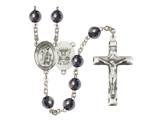 Guardian Angel/Navy<br>R6003-8118--6 8mm Rosary