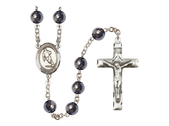 Saint Christopher/Rugby<br>R6003 8mm Rosary