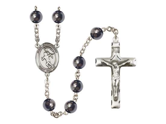 Saint Christopher/Track & Field<br>R6003 8mm Rosary