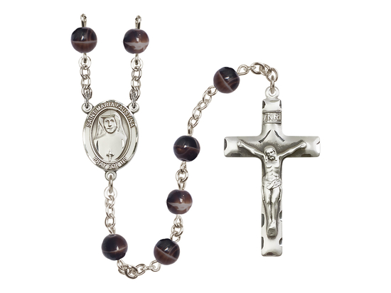 Saint Maria Faustina<br>R6004 7mm Rosary